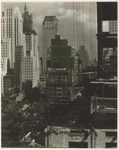Från mitt fönster på An American Place, North av Alfred Stieglitz