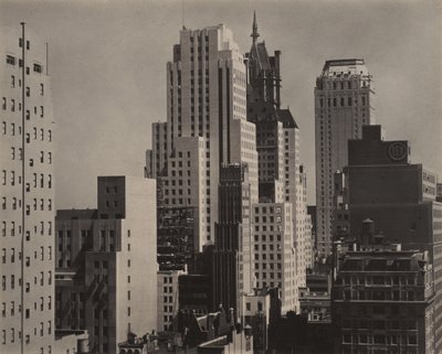 Från mitt fönster vid An American Place, norr av Alfred Stieglitz