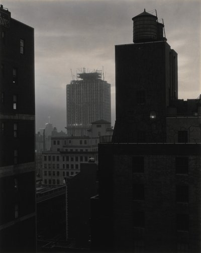 Från mitt fönster på An American Place, sydväst av Alfred Stieglitz