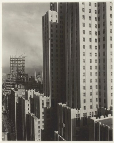 Från mitt fönster på Shelton, West av Alfred Stieglitz