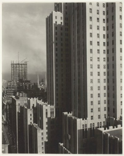 Från My Window at the Shelton, West, 1931. av Alfred Stieglitz
