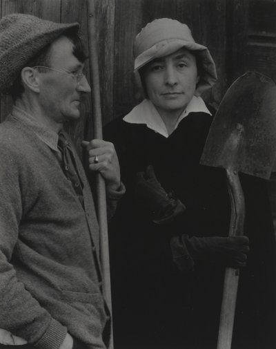 Georgia O’Keeffe och Donald Davidson av Alfred Stieglitz