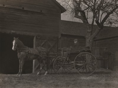 Häst och vagn av Alfred Stieglitz