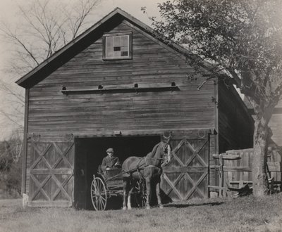 Häst och vagn av Alfred Stieglitz