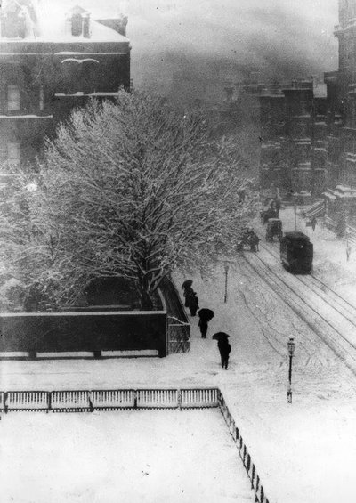 New York, gata / foto 1907 av Alfred Stieglitz