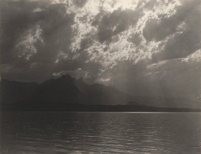 Vid Thunsjön, Schweiz av Alfred Stieglitz