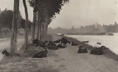 Vid Seine - nära Paris av Alfred Stieglitz