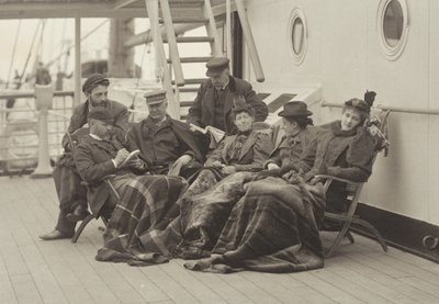 Sime Herrmann, herr och fru Mann, dr Brown, herr McGibbon, fröken Linthicum och Emmy – ombord på Bourgogne den 5–14 maj 1896 av Alfred Stieglitz
