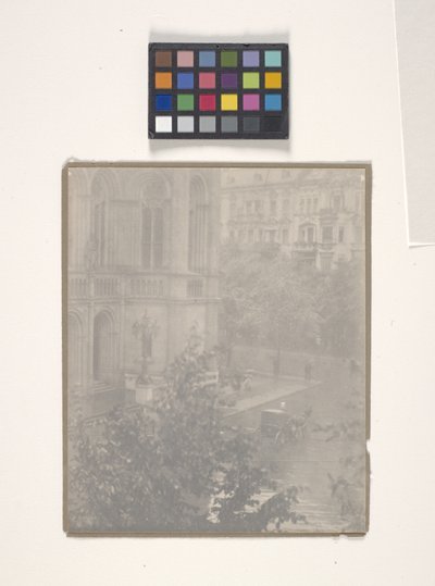 Snapshot--från mitt fönster, Berlin (fotogravyr) av Alfred Stieglitz