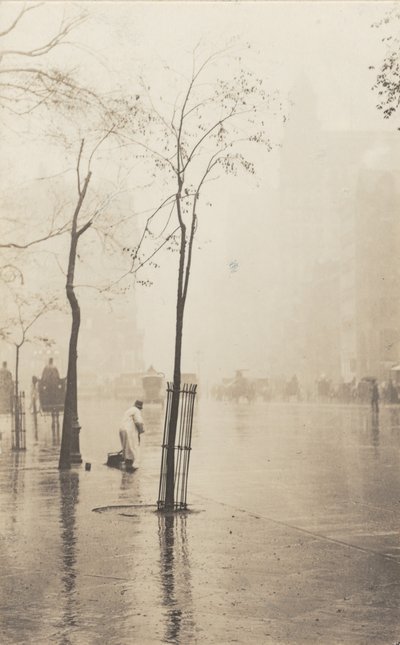 Gatsopare och litet träd av Alfred Stieglitz