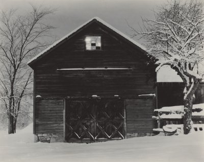 Den svarta ladan och den vita snön av Alfred Stieglitz