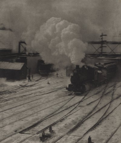 Bangården på vintern av Alfred Stieglitz