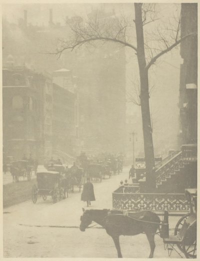 The Street, Fifth Avenue av Alfred Stieglitz