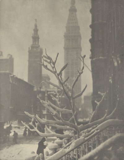 Två torn - New York av Alfred Stieglitz