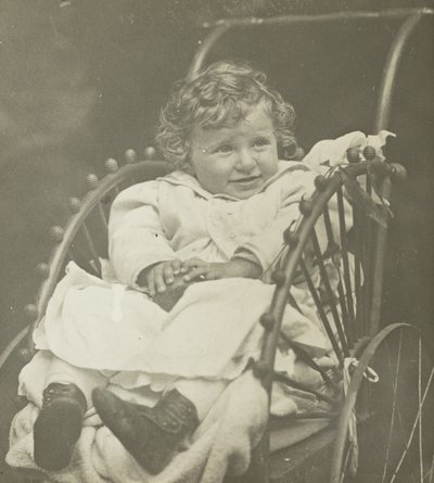 Utan titel (Howard Schubart i vagn) av Alfred Stieglitz