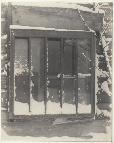Fönster: Trä, Glas, Snö av Alfred Stieglitz