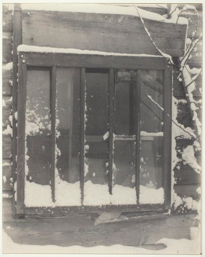Fönster: Trä, glas, snö, 1923. av Alfred Stieglitz