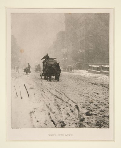 Vinter – Fifth Avenue av Alfred Stieglitz