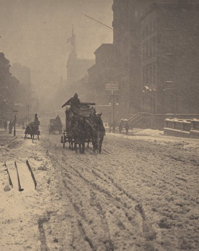 Vinter, Fifth Avenue av Alfred Stieglitz