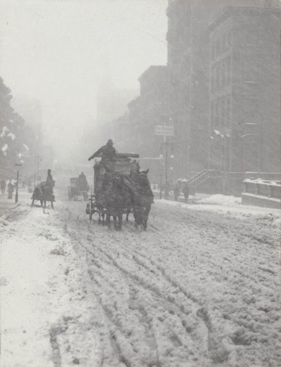 Vinter på Fifth Avenue av Alfred Stieglitz
