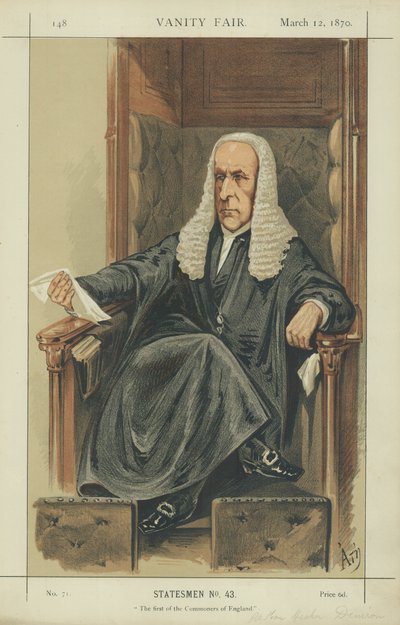 The Speaker (Mr Speaker Denison) av Alfred Thompson