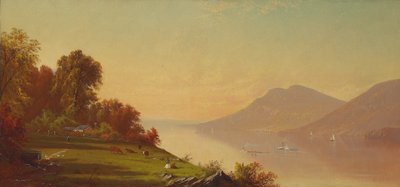Eftermiddag på Hudson, 1867 av Alfred Thompson Bricher