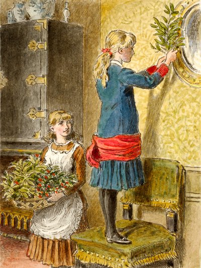 Julpynta, pub. 1854. av Alfred W Cooper