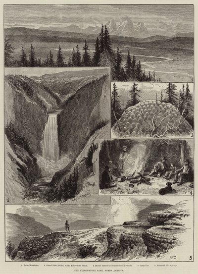 Yellowstone Park, Nordamerika av Alfred W. Cooper