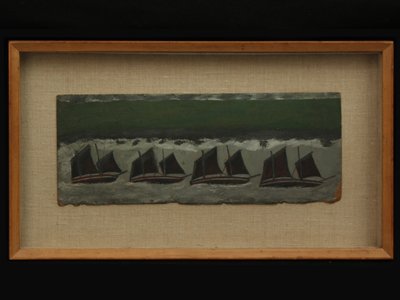 Fyra skonare, ca 1930 av Alfred Wallis