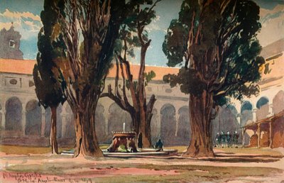 Santa Maria Degli Angeli, Rom, c1870 av Alfred Waterhouse