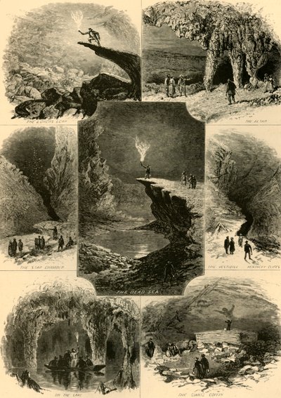 Szenen in der Mammuthöhle, 1874 von Alfred Rudolph Waud