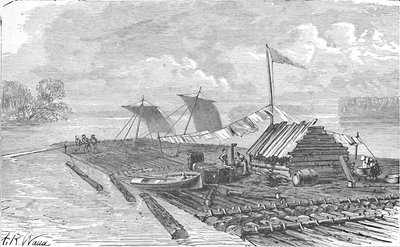 Flotten, 1883 av Alfred Rudolph Waud