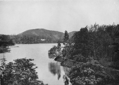 A Corner of Nuwara Eliya Lake, c1890, 1910 av Alfred William Amandus Plate