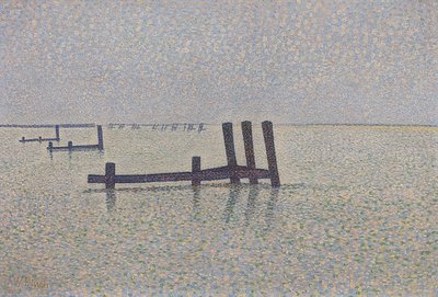 Engelska kanalen vid Nieuwpoort. Omkring 1889 av Alfred William Finch