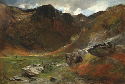 En sumpig Glen från Nature av Alfred William Hunt