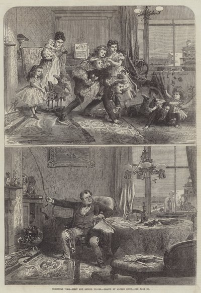 Jultid, första och andra våningen av Alfred William Hunt