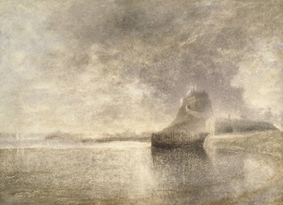 Holy Island Castle, Northumbria, ca 1882-3 (akvarell på papper) av Alfred William Hunt