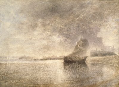 Holy Island Castle, Northumbria, c1882-3 av Alfred William Hunt