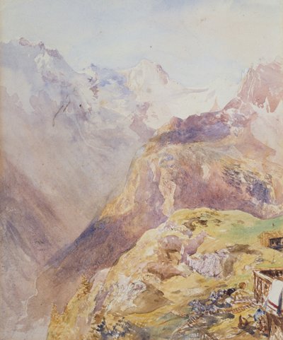 Lauterbrunnen Valley from Murren av Alfred William Hunt