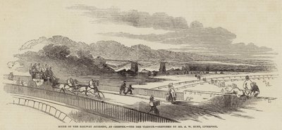 Platsen för järnvägsolyckan i Chester, Dee-viadukten av Alfred William Hunt