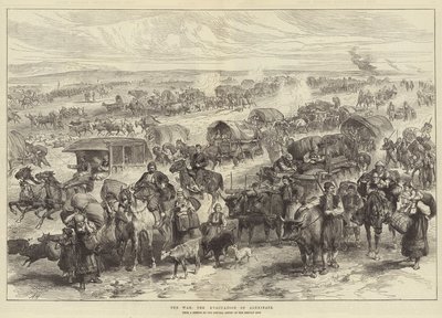Kriget, evakueringen av Alexinatz av Alfred William Hunt