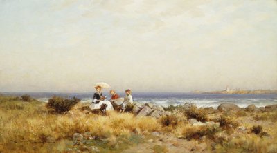 Läsning vid havet av Alfred Wordsworth Thompson