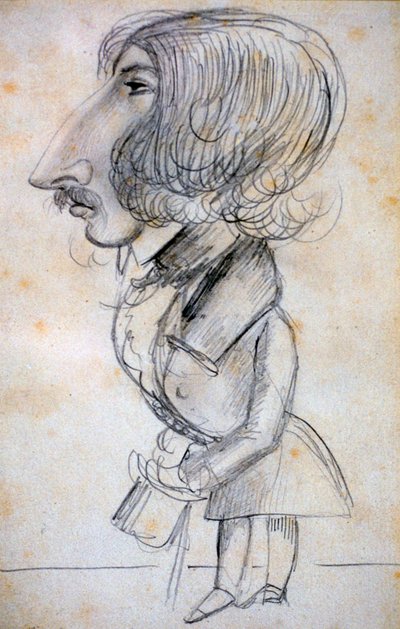 Självporträtt, 1838 av Alfred de Musset