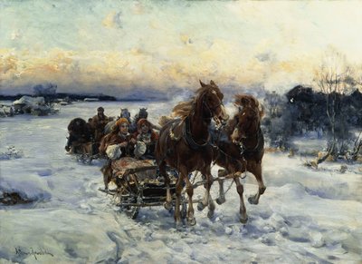 Slädeturen av Alfred von Wierusz Kowalski