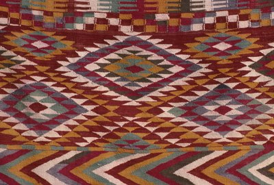 Matta från Mzab-dalen (ull) (detalj) av Algerian School