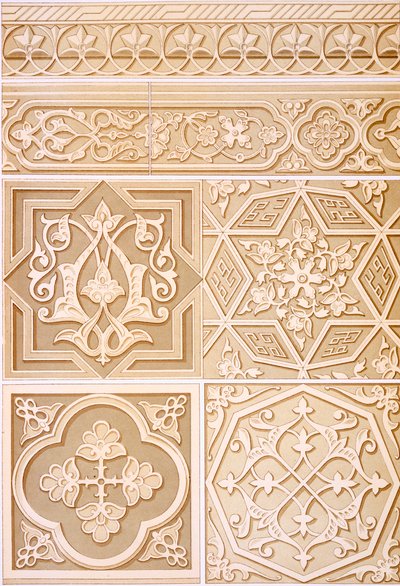 Detaljerade studier av arkitektonisk dekoration, pub. 1883. av Alhusain Fawzy