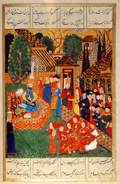 En janitsjarofficer som rekryterar devsirme för Sultan Suleyman I (1495-1566), från 