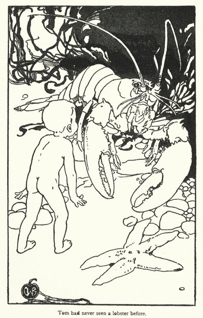 Illustration till The Water-Babies av Charles Kingsley (litografi) av Alice Bolingbroke (after) Woodward