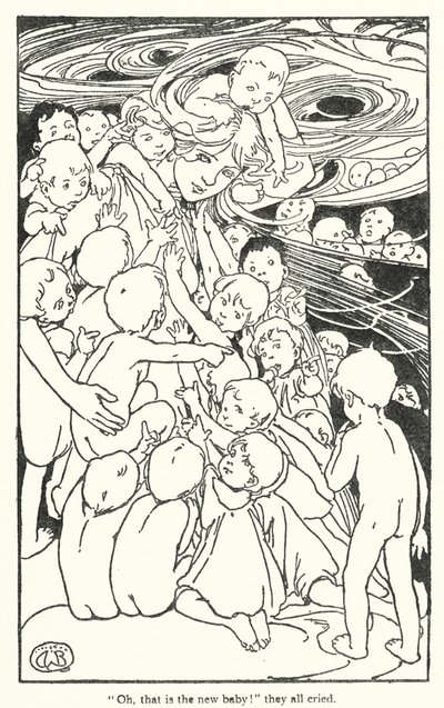 Illustration till The Water-Babies av Charles Kingsley (litografi) av Alice Bolingbroke (after) Woodward