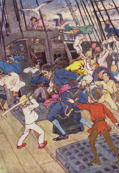"Den mannen är min!" (färg litho) av Alice Bolingbroke (after) Woodward